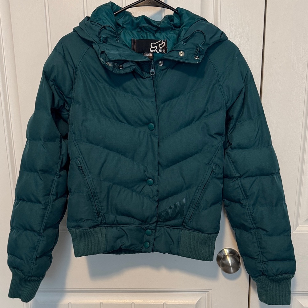 Fox Teal Puffer Jacket